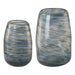 Uttermost - Vases, S/2 - Aurora - Blue And Gold- Union Lighting Luminaires Decor