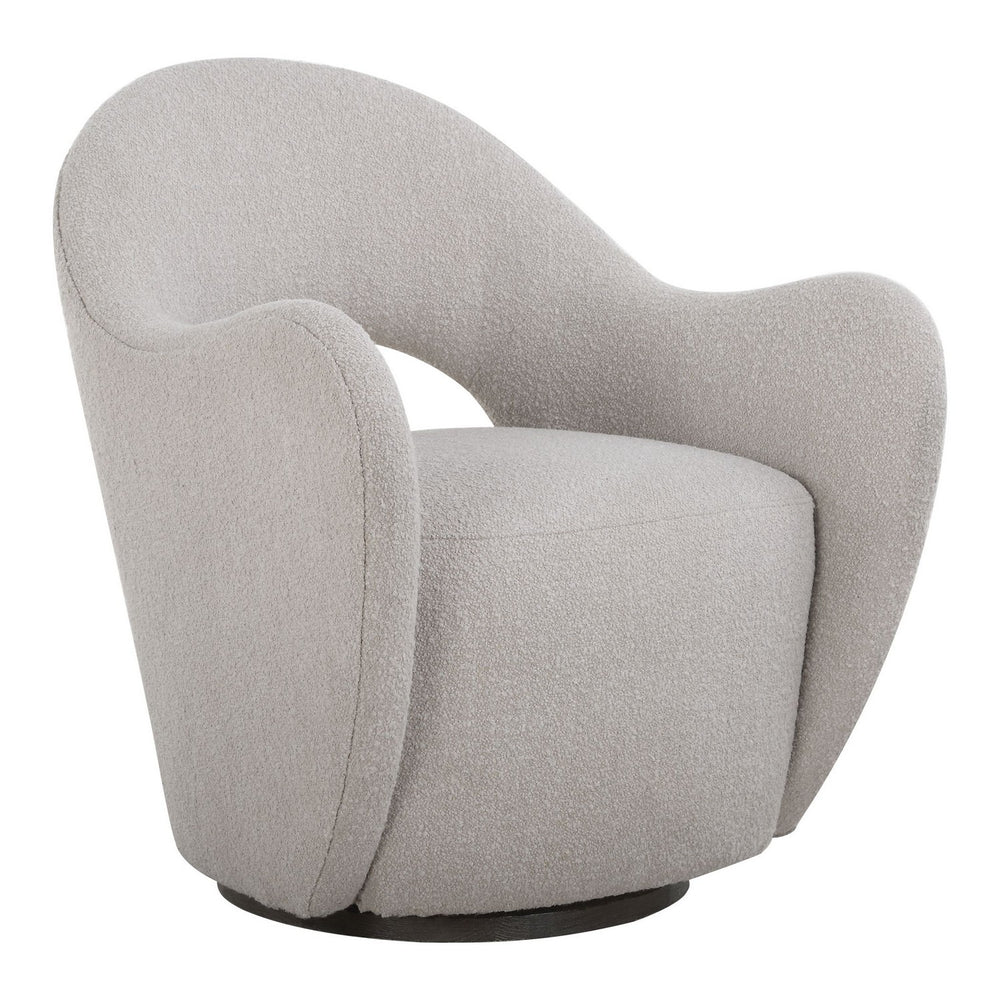 Uttermost - Swivel Chair - Wander - Dark Walnut- Union Lighting Luminaires Decor