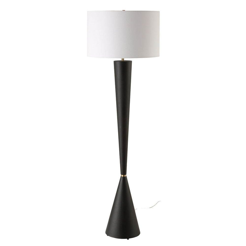 Uttermost - One Light Floor Lamp - Layla - Antique Brass- Union Lighting Luminaires Decor