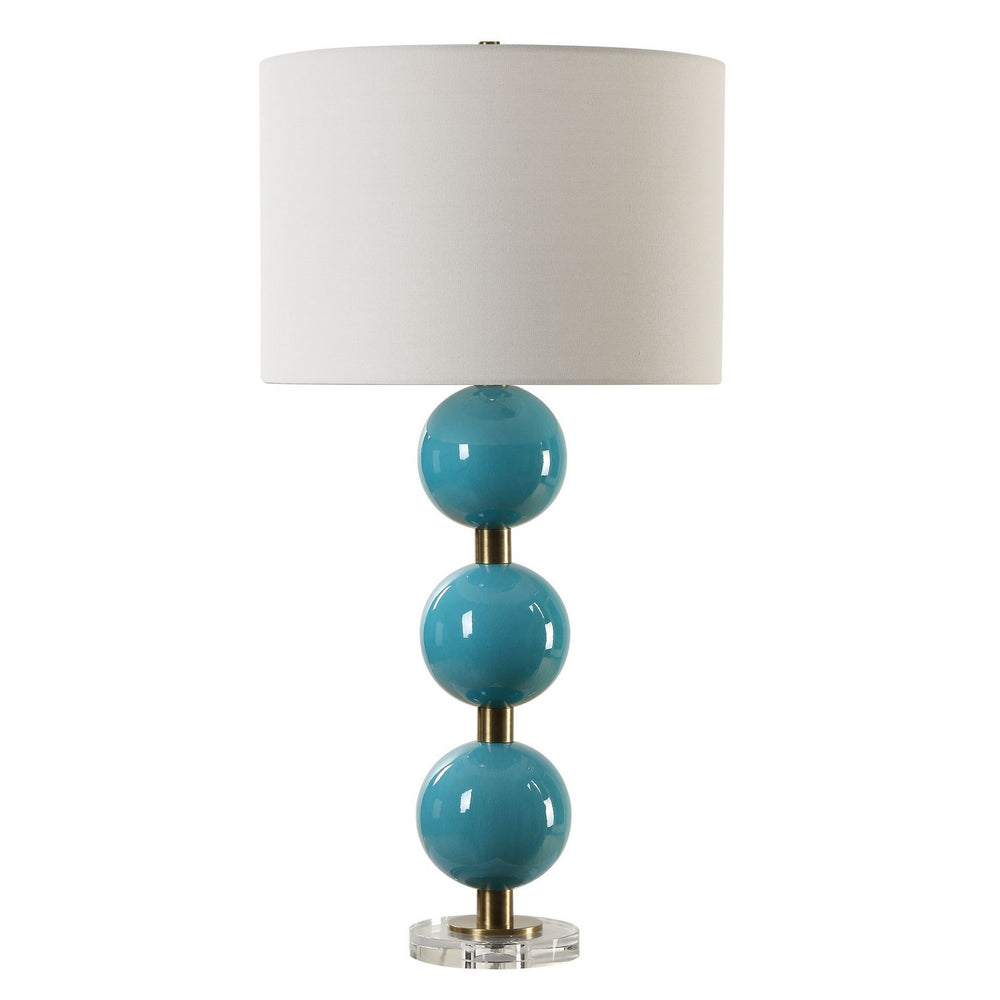 Uttermost - One Light Table Lamp - Palawan - Antique Brass- Union Lighting Luminaires Decor