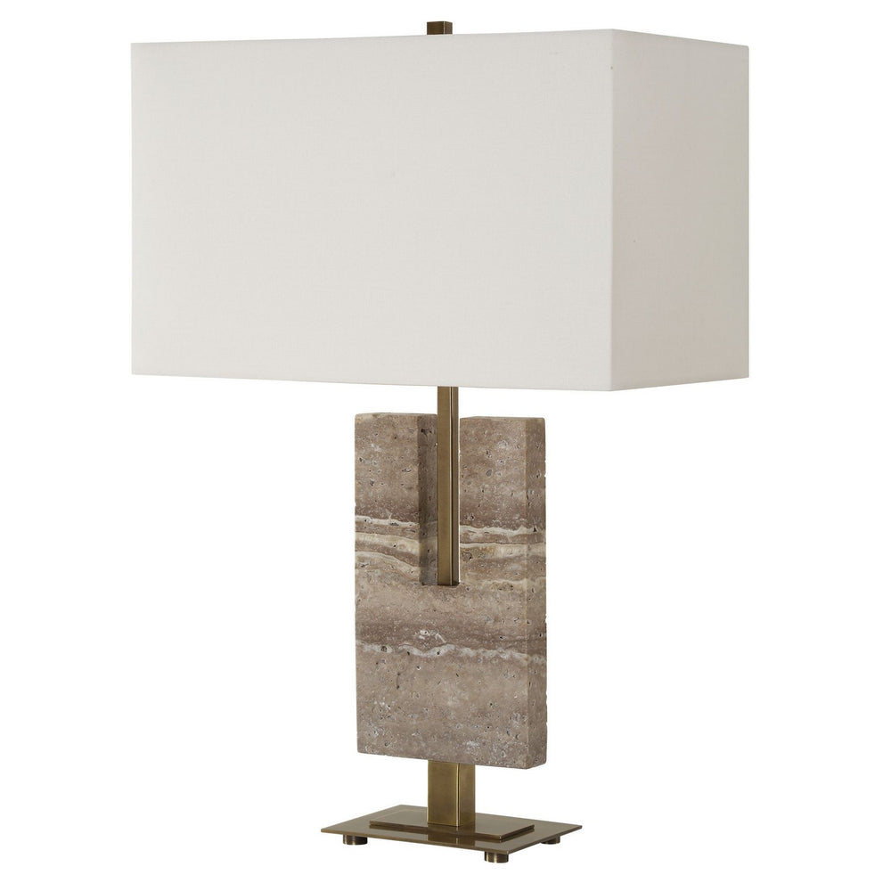 Uttermost - One Light Table Lamp - Turning Point - Brushed Antique Brass- Union Lighting Luminaires Decor