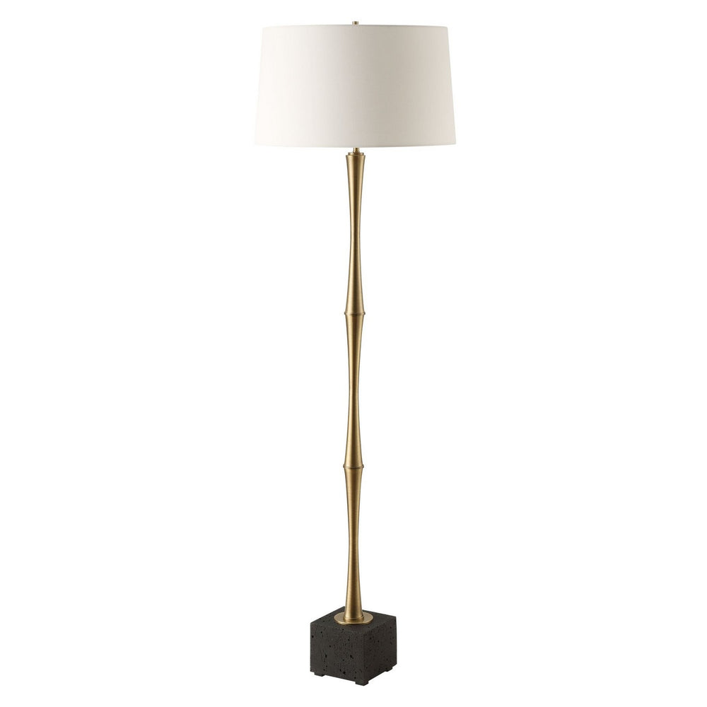 Uttermost - One Light Floor Lamp - Shino - Antique Brass- Union Lighting Luminaires Decor