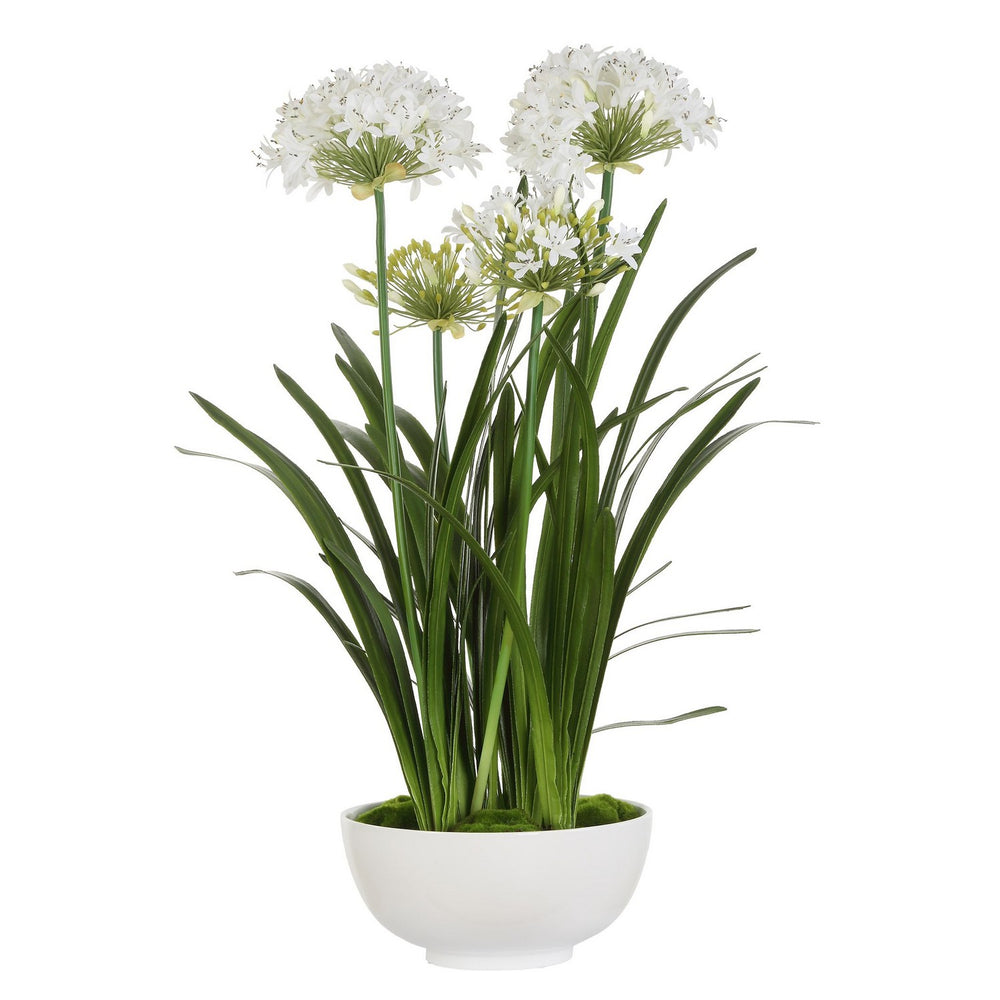 Uttermost - Centerpiece - Purity Agapanthus - Gloss White- Union Lighting Luminaires Decor