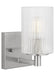 Generation Lighting Canada - One Light Wall / Bath Sconce - Lando - Brushed Steel- Union Lighting Luminaires Decor