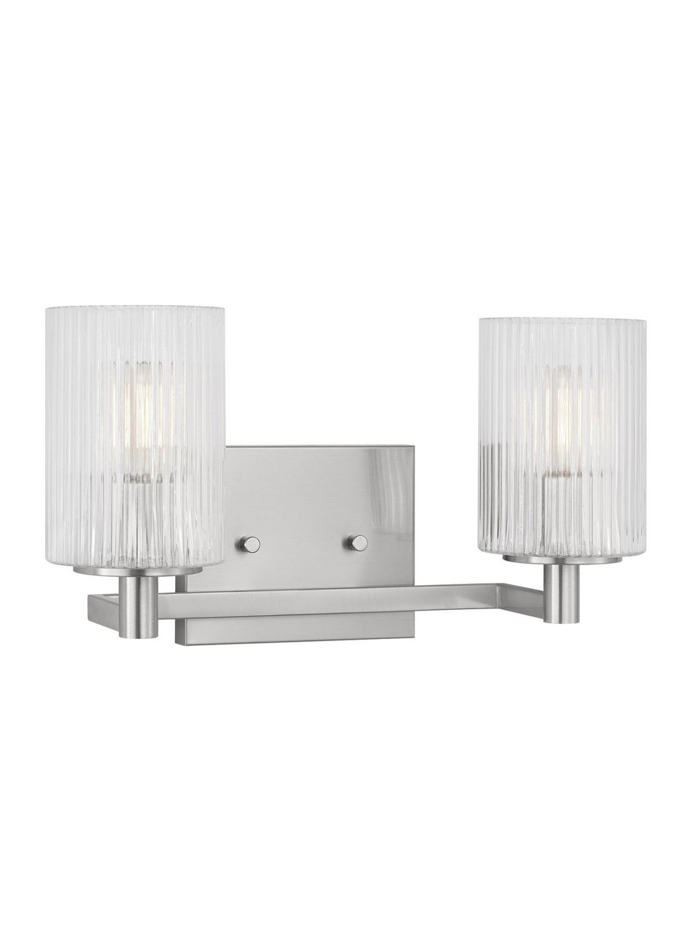 Generation Lighting Canada - Two Light Wall / Bath - Lando - Brushed Steel- Union Lighting Luminaires Decor