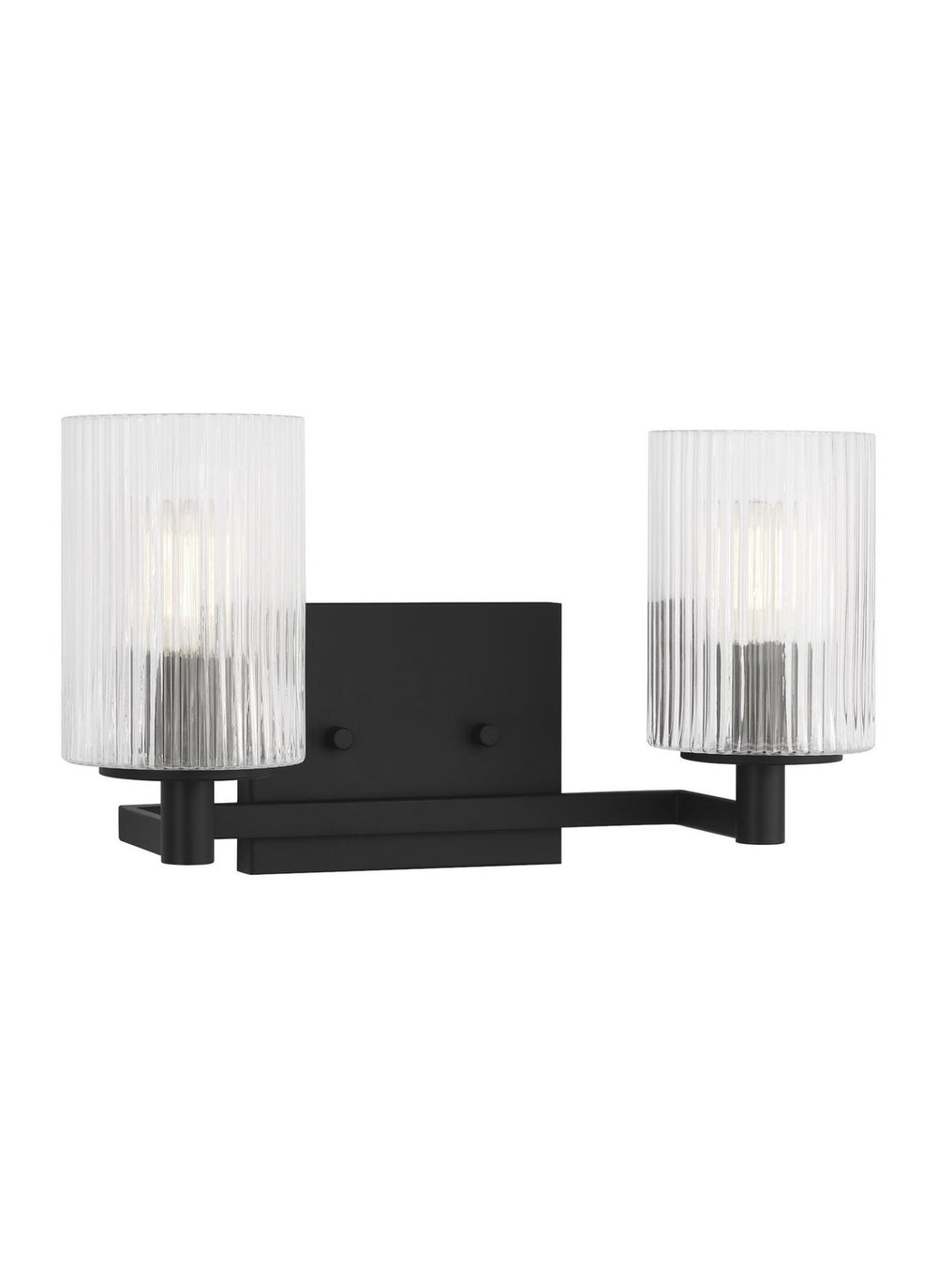 Generation Lighting Canada - Two Light Wall / Bath - Lando - Midnight Black- Union Lighting Luminaires Decor