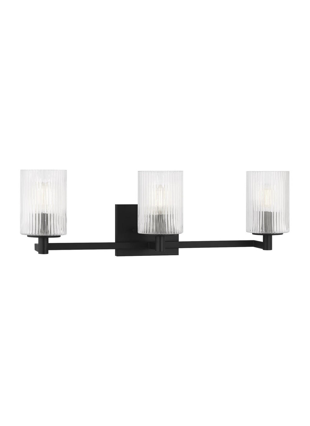 Generation Lighting Canada - Three Light Wall / Bath - Lando - Midnight Black- Union Lighting Luminaires Decor