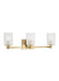 Generation Lighting Canada - Three Light Wall / Bath - Lando - Satin Bronze- Union Lighting Luminaires Decor