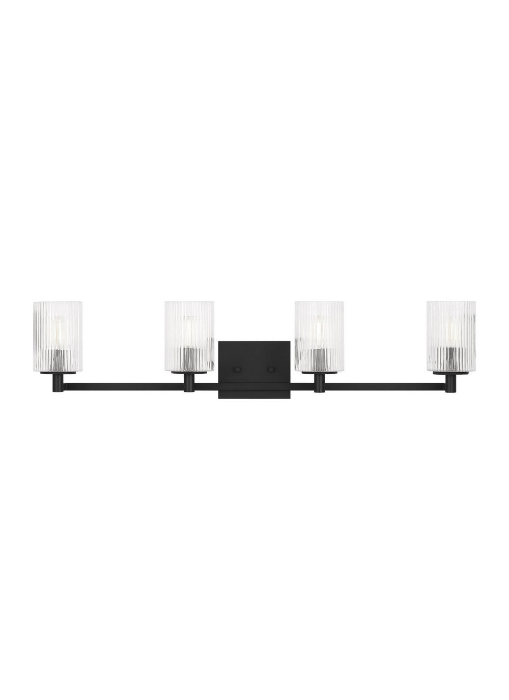 Generation Lighting Canada - Four Light Wall / Bath - Lando - Midnight Black- Union Lighting Luminaires Decor