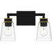 Quoizel - Two Light Bath - Almany - Matte Black- Union Lighting Luminaires Decor