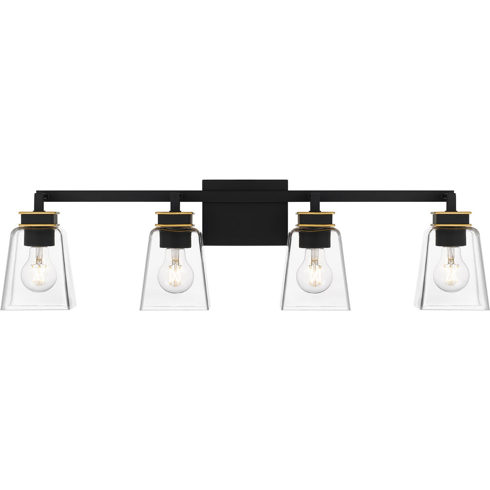 Quoizel - Four Light Bath - Almany - Matte Black- Union Lighting Luminaires Decor