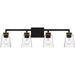 Quoizel - Four Light Bath - Almany - Matte Black- Union Lighting Luminaires Decor
