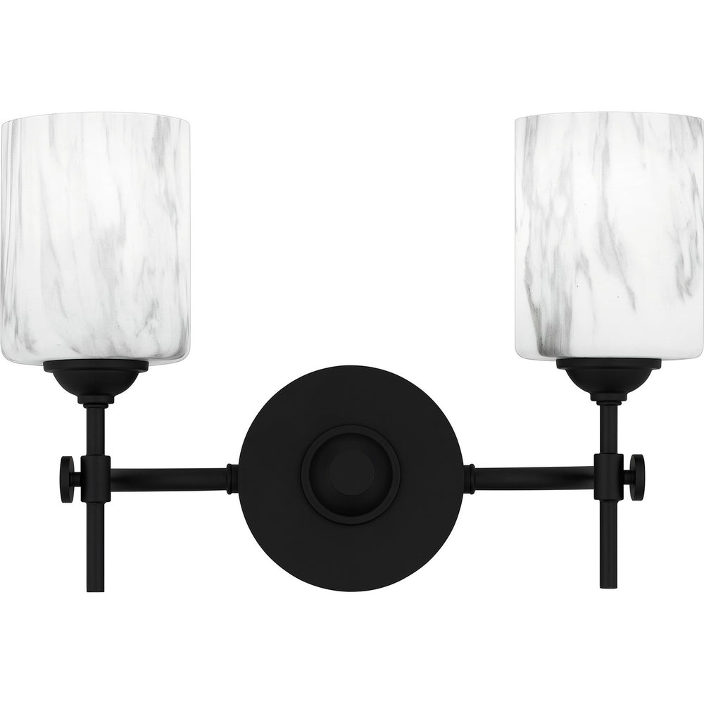 Quoizel - Two Light Bath - Aria - Matte Black- Union Lighting Luminaires Decor