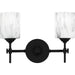 Quoizel - Two Light Bath - Aria - Matte Black- Union Lighting Luminaires Decor