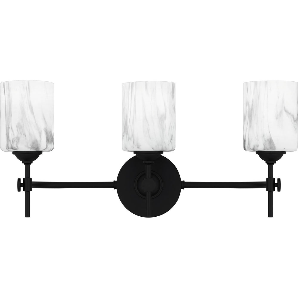 Quoizel - Three Light Bath - Aria - Matte Black- Union Lighting Luminaires Decor