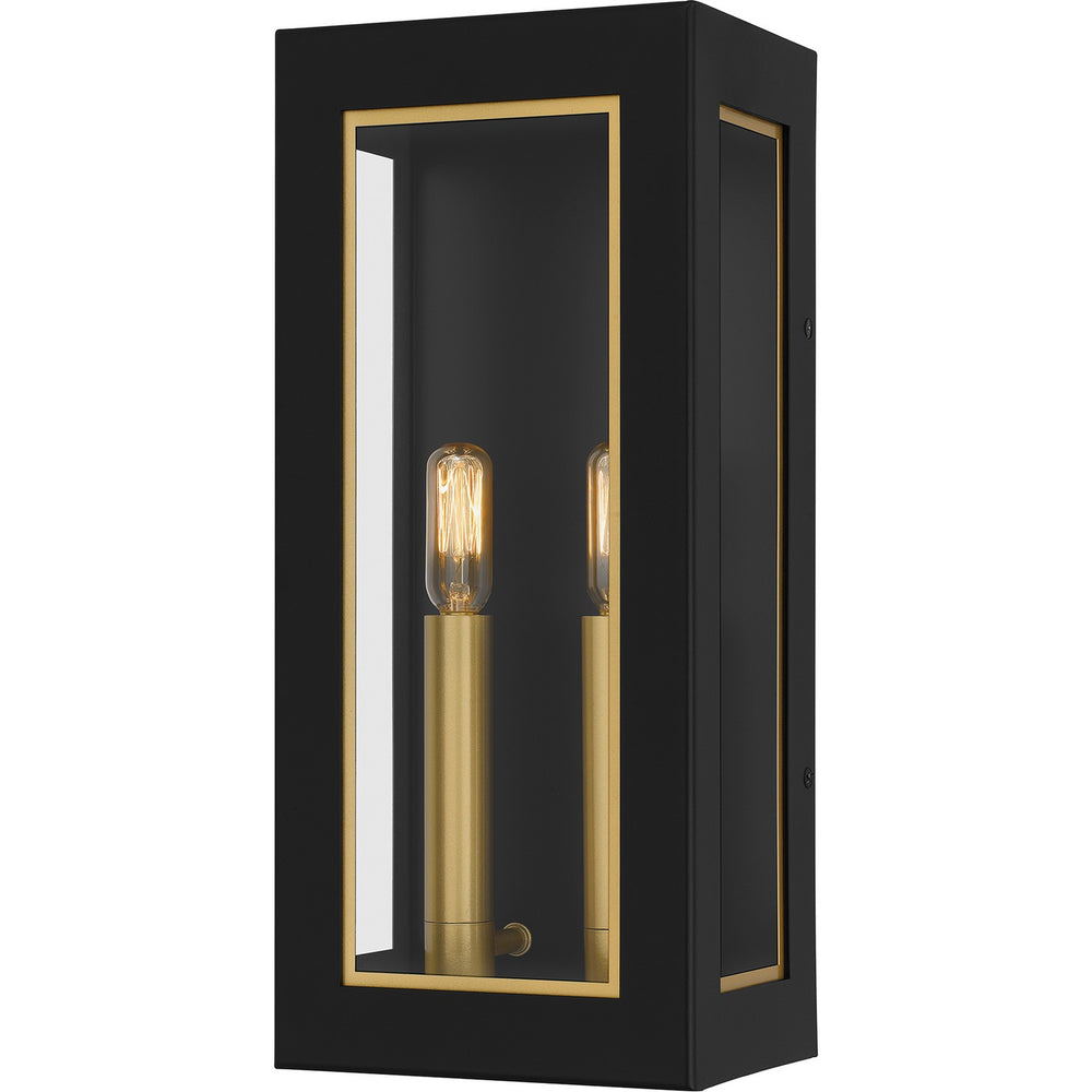 Quoizel - Two Light Outdoor Wall Mount - Bourbon - Matte Black- Union Lighting Luminaires Decor