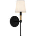 Quoizel - One Light Wall Sconce - Bayside - Matte Black- Union Lighting Luminaires Decor