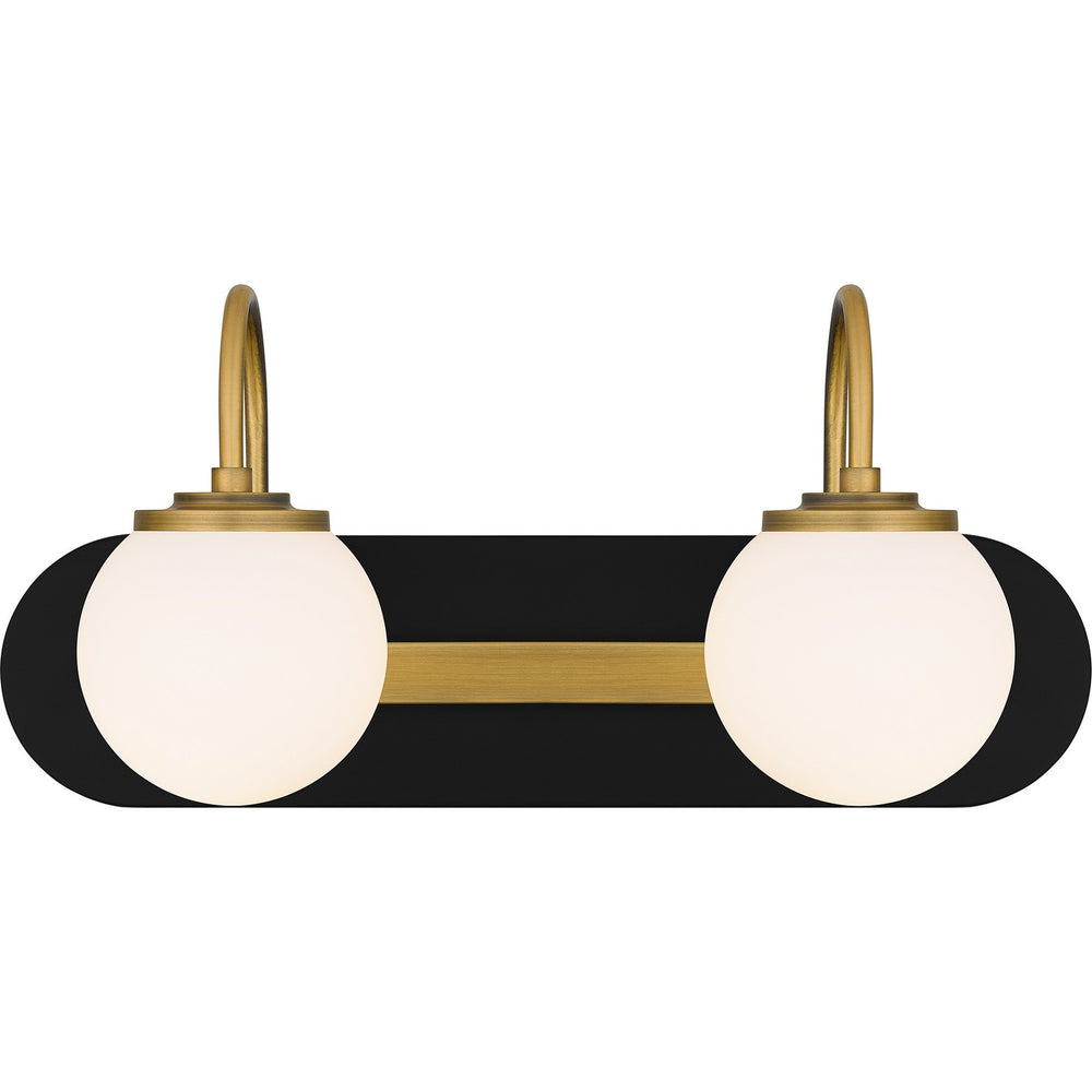 Quoizel - Two Light Bath - Desmond - Matte Black- Union Lighting Luminaires Decor