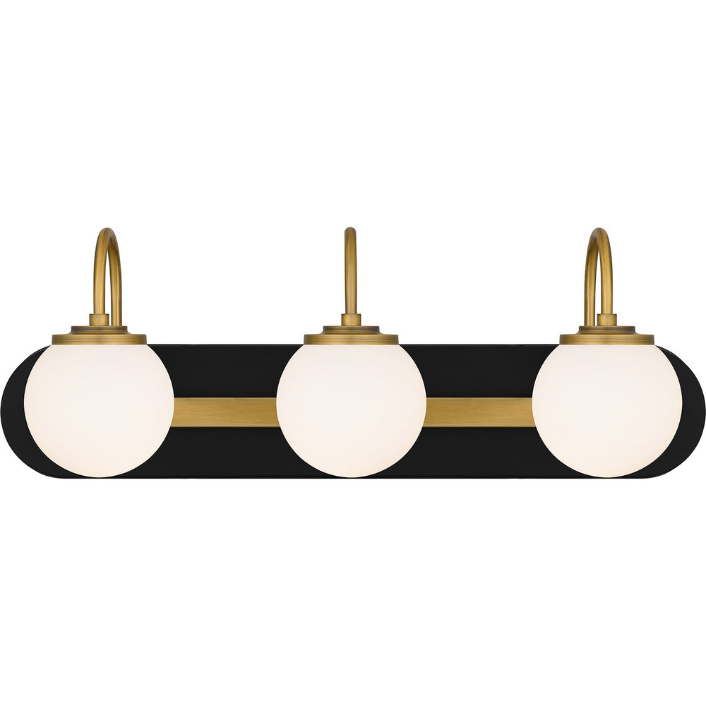 Quoizel - Three Light Bath - Desmond - Matte Black- Union Lighting Luminaires Decor
