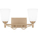 Quoizel - Two Light Bath - Esther - Bronze Gold- Union Lighting Luminaires Decor