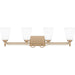 Quoizel - Four Light Bath - Esther - Bronze Gold- Union Lighting Luminaires Decor