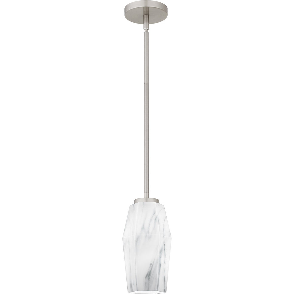 Quoizel - One Light Mini Pendant - Fogel - Brushed Nickel- Union Lighting Luminaires Decor