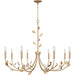 Quoizel - Eight Light Chandelier - Heiress - Bronze Gold- Union Lighting Luminaires Decor