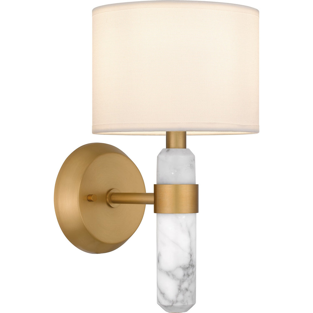 Quoizel - One Light Wall Sconce - Kimberly - Brushed Weathered Brass- Union Lighting Luminaires Decor