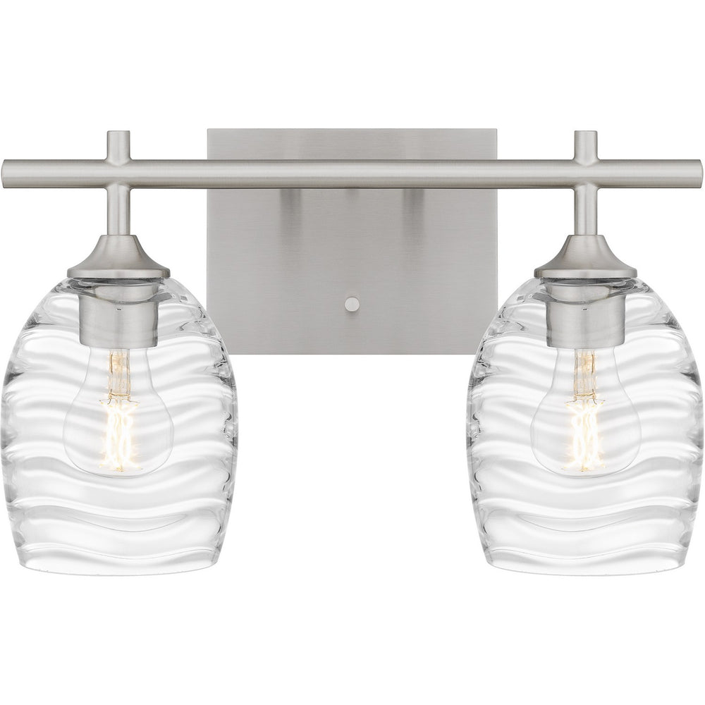 Quoizel - Two Light Bath - Lucy - Brushed Nickel- Union Lighting Luminaires Decor