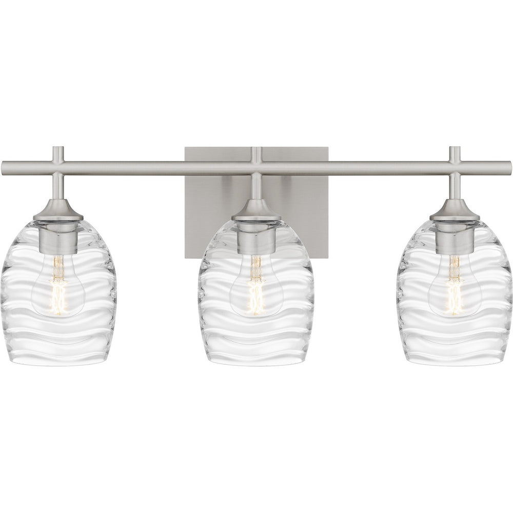 Quoizel - Three Light Bath - Lucy - Brushed Nickel- Union Lighting Luminaires Decor