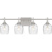 Quoizel - Four Light Bath - Lucy - Brushed Nickel- Union Lighting Luminaires Decor