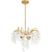 Quoizel - Four Light Pendant - Maple - Gold Leaf- Union Lighting Luminaires Decor