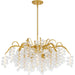 Quoizel - Six Light Chandelier - Maple - Gold Leaf- Union Lighting Luminaires Decor