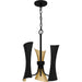 Quoizel - Three Light Pendant - Myla - Matte Black- Union Lighting Luminaires Decor