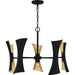 Quoizel - Ten Light Chandelier - Myla - Matte Black- Union Lighting Luminaires Decor
