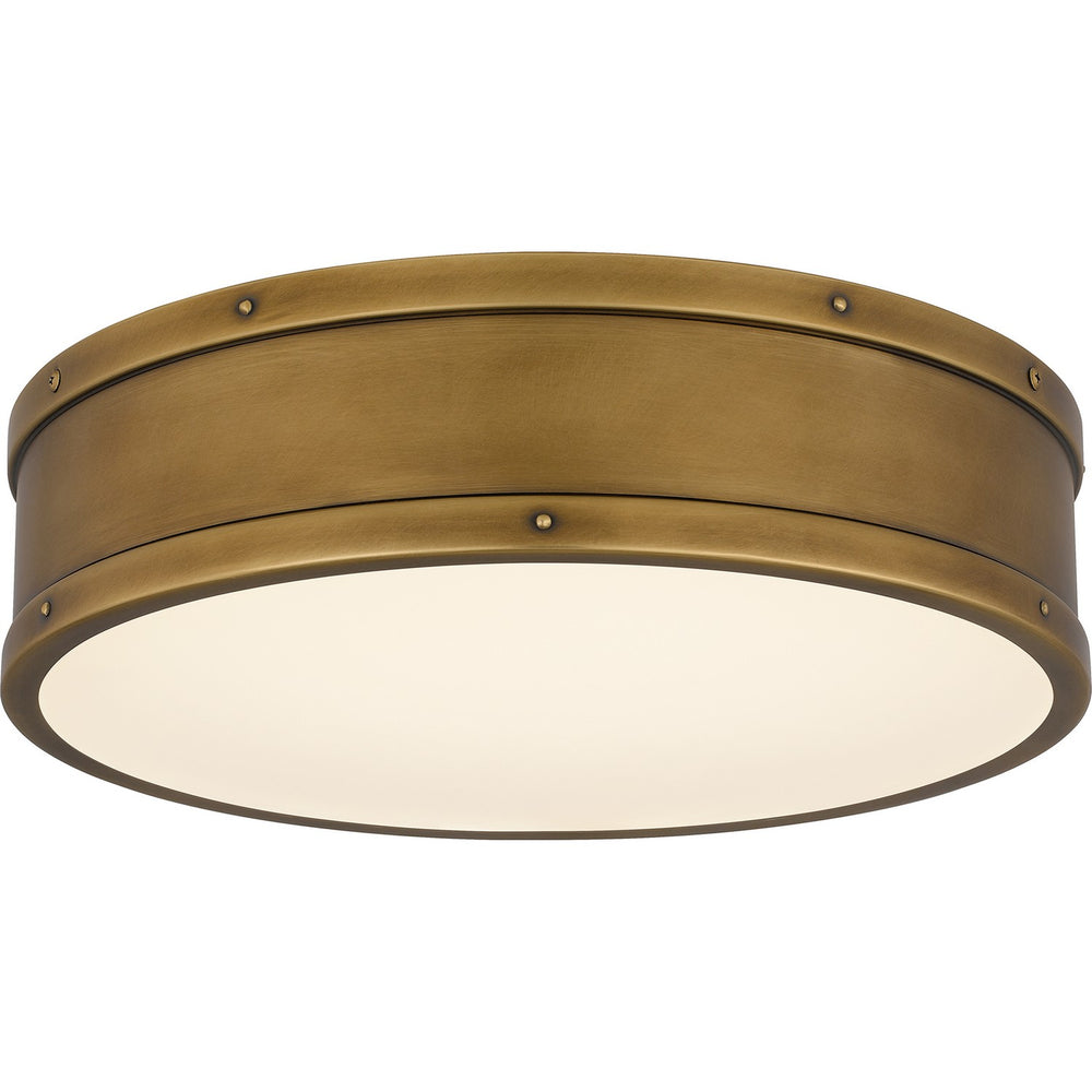 Quoizel - LED Flush Mount - Quoizel Flush Mount - Weathered Brass- Union Lighting Luminaires Decor