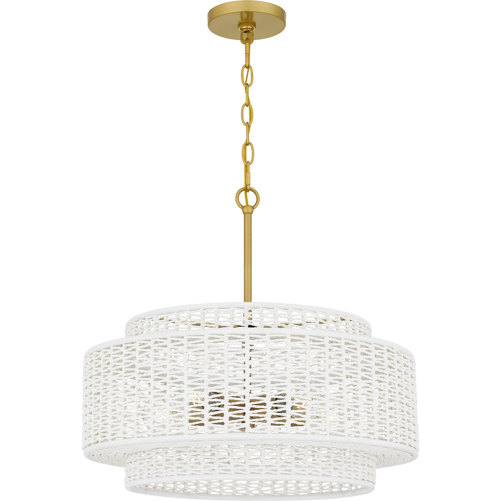 Quoizel - Five Light Pendant - Quoizel Pendant - Brushed Gold- Union Lighting Luminaires Decor