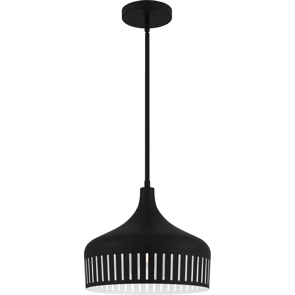 Quoizel - One Light Pendant - Quoizel Pendant - Matte Black- Union Lighting Luminaires Decor