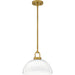 Quoizel - One Light Pendant - Quoizel Pendant - Brushed Gold- Union Lighting Luminaires Decor