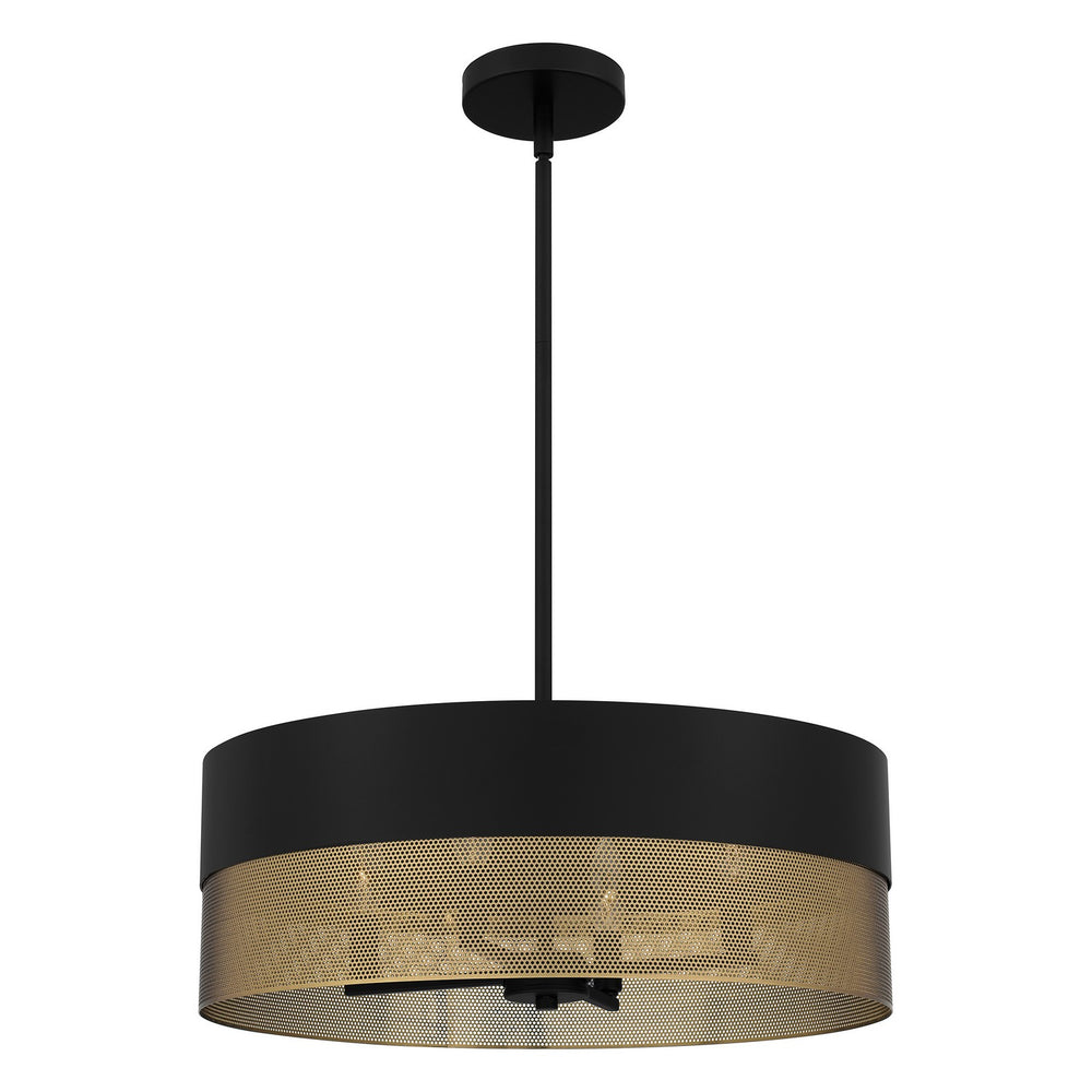 Quoizel - Four Light Pendant - Quoizel Pendant - Matte Black- Union Lighting Luminaires Decor
