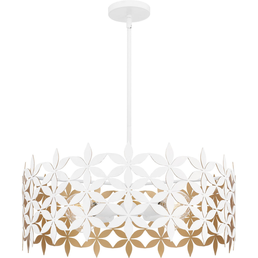 Quoizel - Four Light Pendant - Quoizel Pendant - Matte White- Union Lighting Luminaires Decor