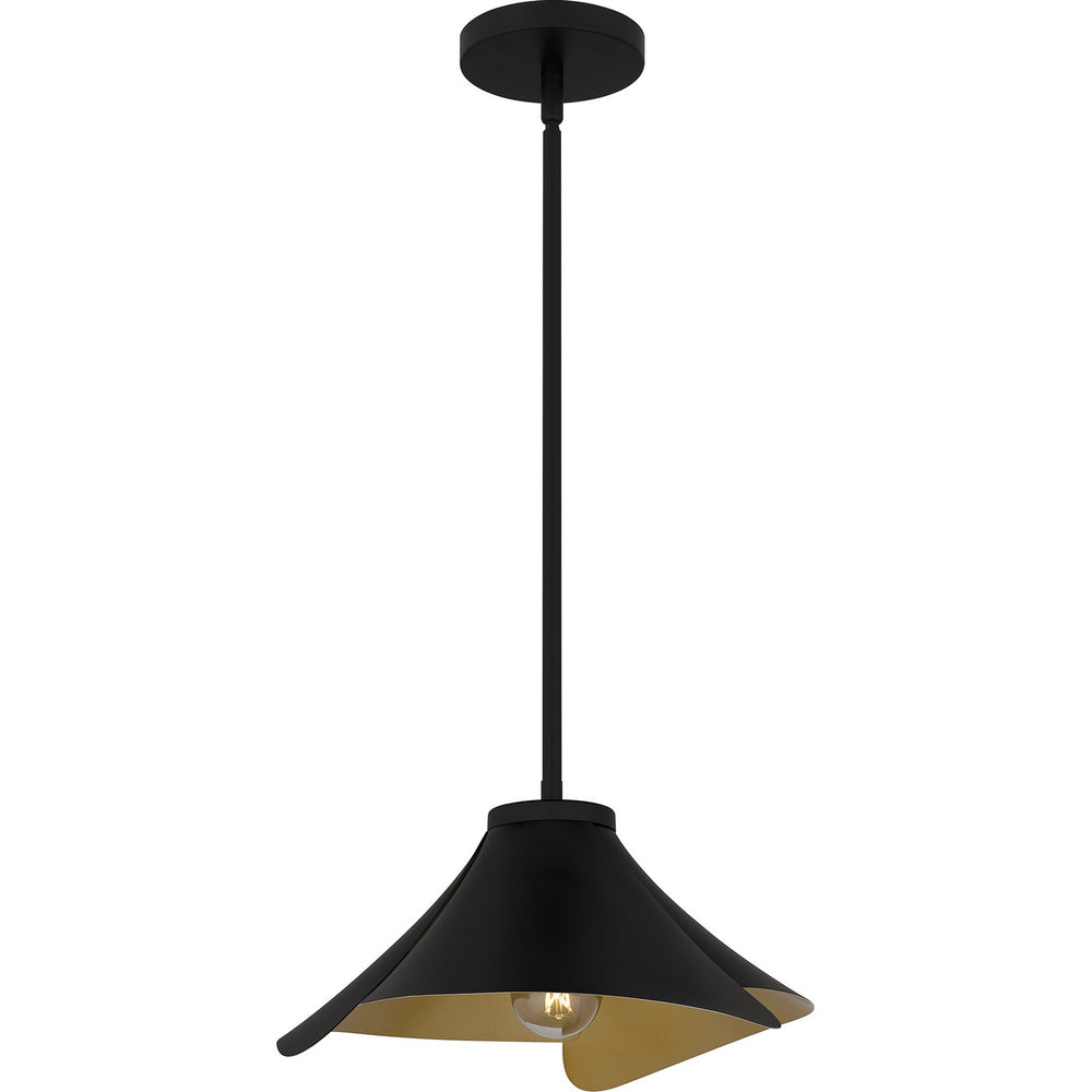 Quoizel - One Light Pendant - Quoizel Pendant - Matte Black- Union Lighting Luminaires Decor