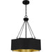 Quoizel - Four Light Pendant - Quoizel Pendant - Matte Black- Union Lighting Luminaires Decor