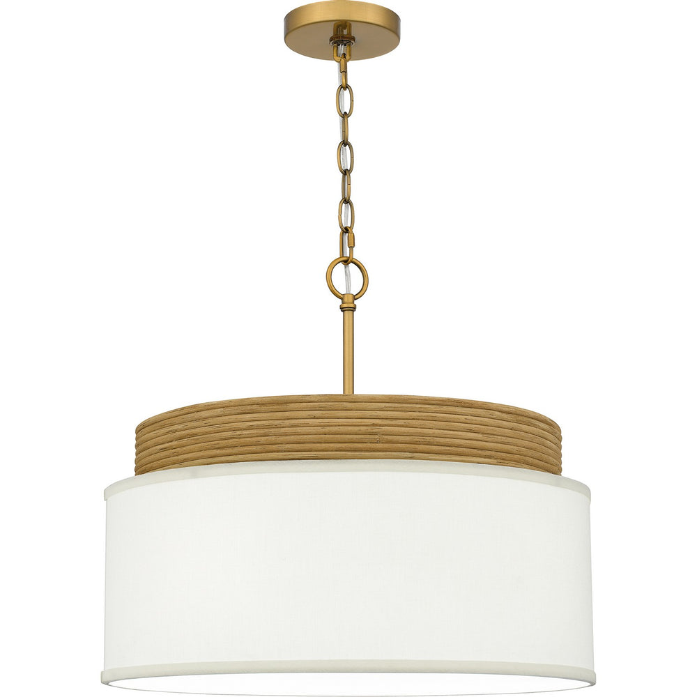 Quoizel - Four Light Pendant - Quoizel Pendant - Brushed Gold- Union Lighting Luminaires Decor