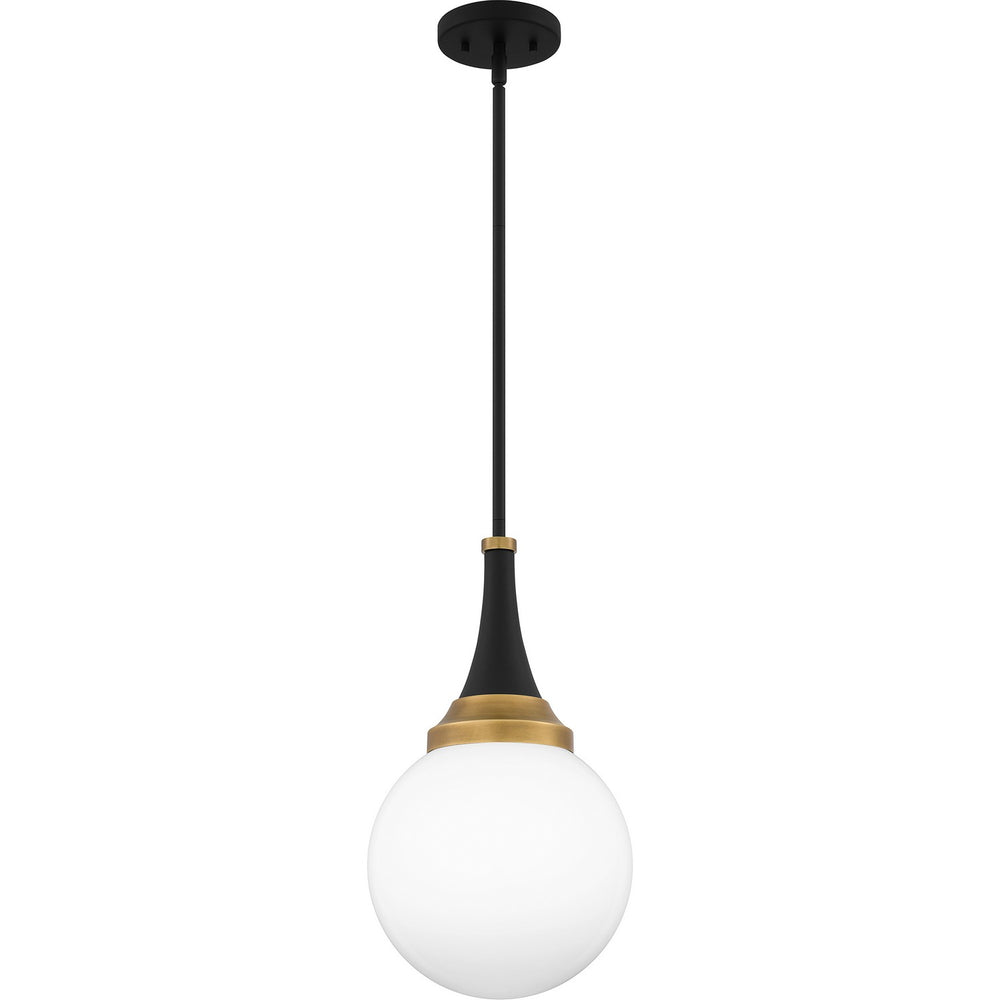 Quoizel - One Light Pendant - Quoizel Pendant - Matte Black- Union Lighting Luminaires Decor