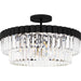 Quoizel - Four Light Semi Flush Mount - Quoizel Semi-Flush Mount - Matte Black- Union Lighting Luminaires Decor