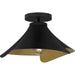 Quoizel - One Light Semi Flush Mount - Quoizel Semi-Flush Mount - Matte Black- Union Lighting Luminaires Decor