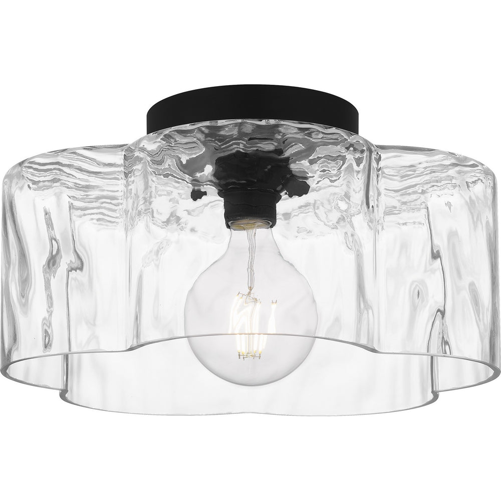 Quoizel - One Light Semi Flush Mount - Quoizel Semi-Flush Mount - Matte Black- Union Lighting Luminaires Decor