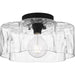Quoizel - One Light Semi Flush Mount - Quoizel Semi-Flush Mount - Matte Black- Union Lighting Luminaires Decor