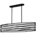 Quoizel - Five Light Linear Chandelier - Spiral - Mystic Black- Union Lighting Luminaires Decor